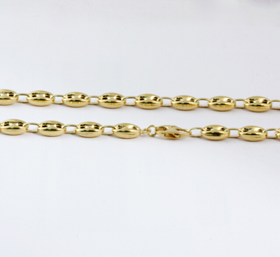 Pre-owned Gd Diamond 50 Gm 14k Yellow Gold Men's / Women's Puff Mariner Chain Necklace 28" 12 Mm In No Stone