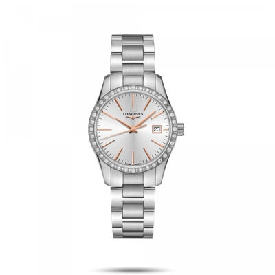 Pre-owned Longines Conquest Classic Ladies L23860726 100% Authentic