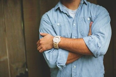 Pre-owned Gassen James 100pcs Handmade Maple Wood Wristwatches -wooden Watches Alpha Ii Series 2