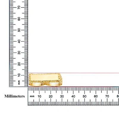 Pre-owned Td Collections 14ky 2 Finger Men's Ring- Width 12 Mm