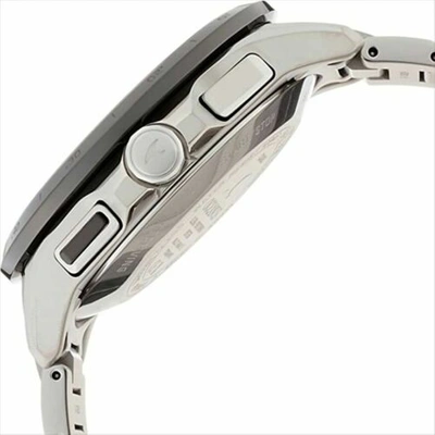 Pre-owned Casio Oceanus Ocw-g1000db-1ajf Gps Hybrid Tough Mtv Solar Watch Titanium Silver