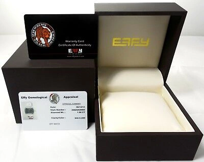 Pre-owned Effy Sapphire 1.08 Tcw Unisex Watch Luxury Unique Brand Exotic