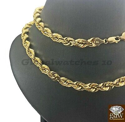 Pre-owned G&d 10k Gold Solid Rope Chain Necklace 26 Inch Lobster Clasp Men Real 10k Gold