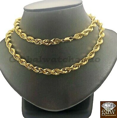Pre-owned G&d 10k Gold Solid Rope Chain Necklace 26 Inch Lobster Clasp Men Real 10k Gold