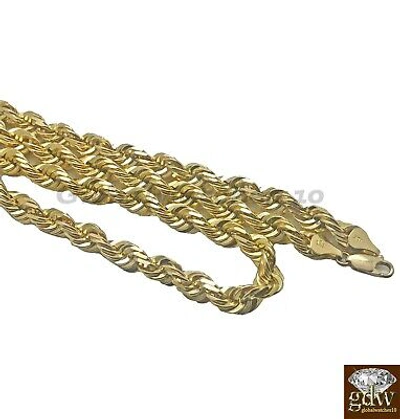 Pre-owned G&d 10k Gold Solid Rope Chain Necklace 26 Inch Lobster Clasp Men Real 10k Gold