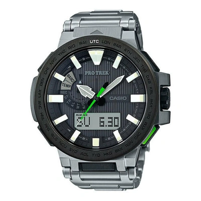 Pre-owned Casio Pro Trek Prx-8000t-7bjf Manaslu Multiband 6 Tuff Solar Japan Domestic