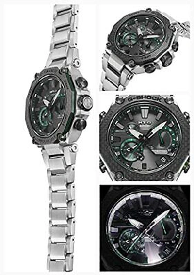 Pre-owned Casio G-shock Mt-g Mtg-b2000xd-1ajf Carbon Bezel Bluetooth Solar Men Watch