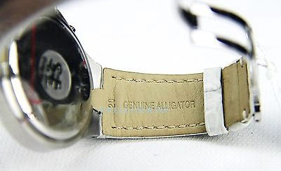Pre-owned Movado Swiss Diamond Chronograph Quartz Watch 84c51892 Alligator Box $3850 1