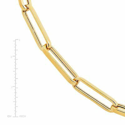 Pre-owned Welry Oval Paperclip Chain Necklace In 14k Yellow Gold, 18"