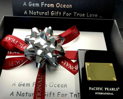 Pre-owned Pacific Pearls® Genuine 13mm  Tahitian Black Pearl Rings Birthday Gift For Sister