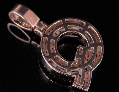 Pre-owned Jewelry Unlimited Custom Letter Q Initial 3d Diamond Pendant Charm 10k Two Tone Gold 1 1/2 Ct 1.5" In G-h