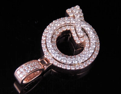 Pre-owned Jewelry Unlimited Custom Letter Q Initial 3d Diamond Pendant Charm 10k Two Tone Gold 1 1/2 Ct 1.5" In G-h