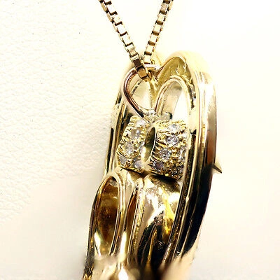 Pre-owned Handmade 2.00 Ct Turtle Dove Diamond Pendant F Vvs1 18k Yellow Gold