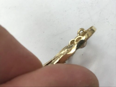 Pre-owned Handmade 2.00 Ct Turtle Dove Diamond Pendant F Vvs1 18k Yellow Gold