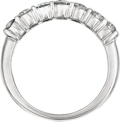 Pre-owned Morris 1.00 Carat Natural Diamond 7 Stone Ring Si 14k White Gold