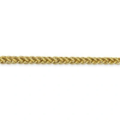 Pre-owned Superdealsforeverything Real 14kt 4.65mm Semi-solid 3-wire Wheat Chain; 26 Inch In Yellow