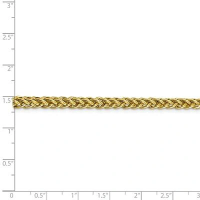 Pre-owned Superdealsforeverything Real 14kt 4.65mm Semi-solid 3-wire Wheat Chain; 26 Inch In Yellow