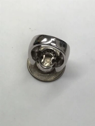 Pre-owned Navid Jewelry Inc 0.75ct Natural Diamond Cocktail Ring 14k White Gold Baguette & Round In F
