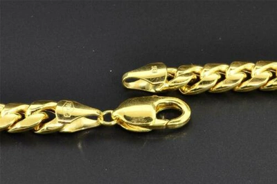 Pre-owned Jfl Diamonds & Timepieces 10k Yellow Gold Miami Cuban Semi Hollow 9mm Wide Chain 36" Necklace