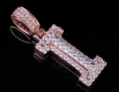 Pre-owned Jewelry Unlimited Custom 3d Letter I Initial Diamond Pendant Charm 10k Two Tone Gold 1.15 Ct 1.5" In G-h