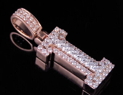 Pre-owned Jewelry Unlimited Custom 3d Letter I Initial Diamond Pendant Charm 10k Two Tone Gold 1.15 Ct 1.5" In G-h