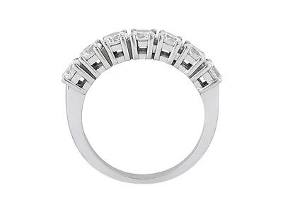 Pre-owned Jewelwesell 7stone 1.75ct Diamond Wedding Band Ring 10kt White Gold Round G-h I1 Prong In Gh