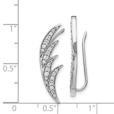 Pre-owned Goldia 14k White Gold Diamond Earrings