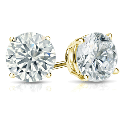 Pre-owned Diamondstudscom 2 Carat Tw Lab Grown Diamond Stud Earrings In 14k White Gold (i-j Vs1-vs2)