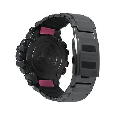Pre-owned Casio G-shock Mt-g Gray Pink Ip Stainless Steel Watch Mtgb3000bd1a