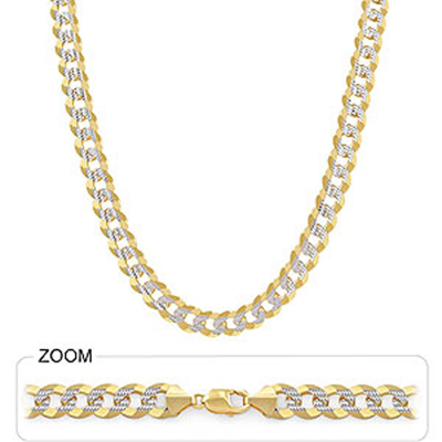 Pre-owned Gd Diamond 55.50 Gm 14k Two Tone Solid Gold Men's Heavy Cuban Pave Necklace Chain 22" 9mm In No Stone