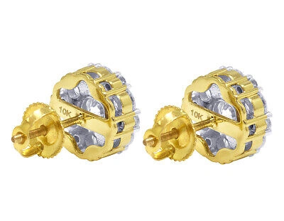 Pre-owned Jewelry Unlimited 10k Flower Cluster Real Diamond Stud Earrings 10mm 2.65ct In G-h