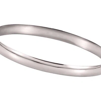 Pre-owned Roxx Fine Jewelry Bangle Bracelet 6mm 14k Yellow Gold Polished Hinged 7.5" Slip On 1/4" Wide Stack