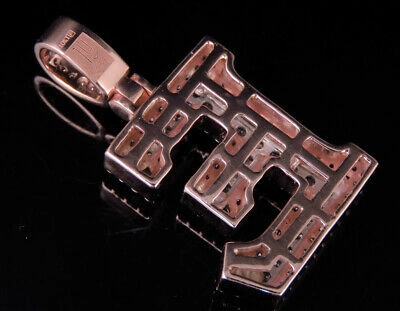 Pre-owned Jewelry Unlimited Custom 3d Letter E Initial Diamond Pendant Charm 10k Two Tone Gold 1 3/4 Ct 1.5" In G-h