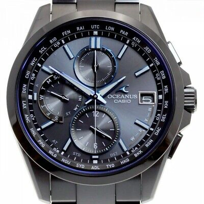 Pre-owned Casio Oceanus Classic Line Solar Radio Ocw-t2600b-1ajf Men\'s Watch Japan Import
