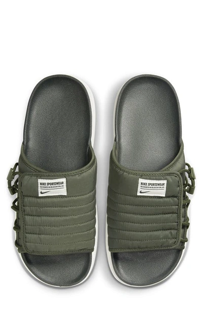 Shop Nike Asuna 2 Slide Sandal In Khaki/ Black/ Sequoia