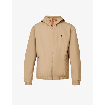 Shop Polo Ralph Lauren Colt Brand-embroidered Regular-fit Cotton Jacket In Luxury Tan