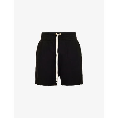 Shop Les Tien Yacht Relaxed-fit Cotton Shorts In Jet Black