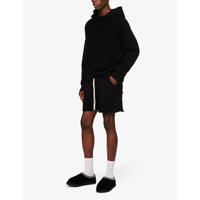 Shop Les Tien Yacht Relaxed-fit Cotton Shorts In Jet Black