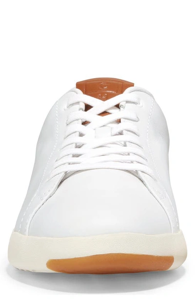 Shop Cole Haan Grandpro Low Top Sneaker In White/ British Tan