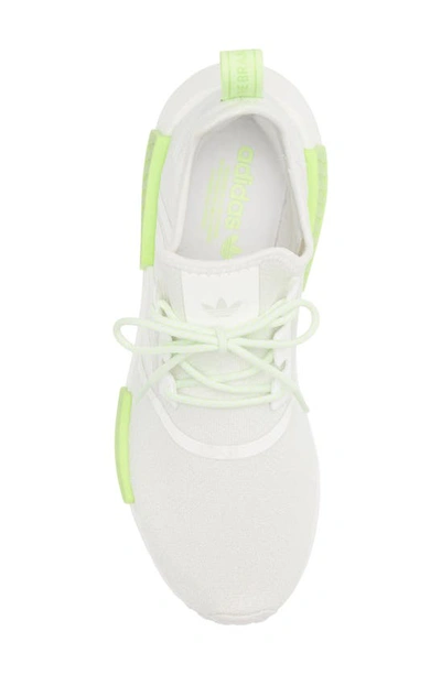 Shop Adidas Originals Originals Nmd R1 Sneaker In White/ Green