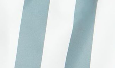 Shop Asos Design Stripe Swim Trunks In Medium Blue