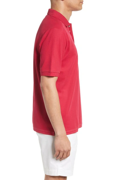 Shop Tommy Bahama Emfielder 2.0 Polo In Java Red