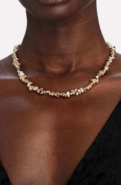 Shop Shashi Odyssey Beaded Necklace In Gold
