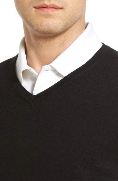 Cutter & Buck Lakemont V-neck Sweater In Black