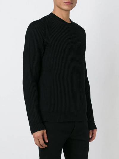 Shop Roberto Collina Ribbed Sweater In Black