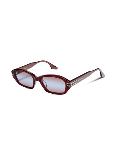 Shop Gentle Monster Deck Rc3 Square-frame Sunglasses In Red