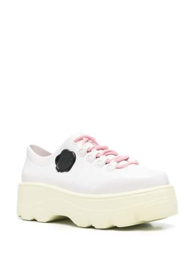 Shop Viktor & Rolf Kick Off Lace-up Sneakers In White