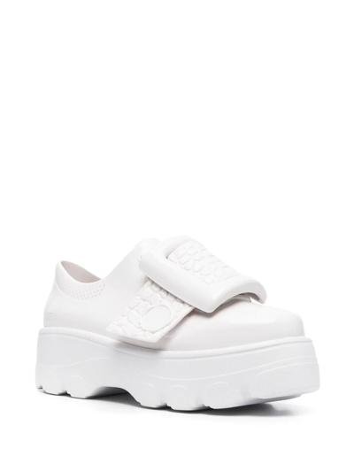 Shop Viktor & Rolf Buckle Up Low-top Sneakers In White
