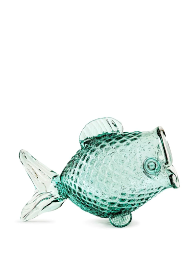 Polspotten Fat Fish Jar In Grün
