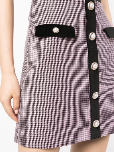 Shop Rebecca Vallance Basinger Check Skirt In Multicolour